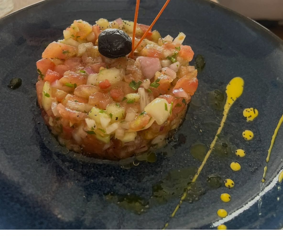 Tartare de tomate et concombre